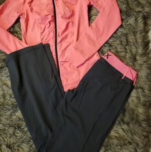 Pink VSX Gray and hot pink yoga pants